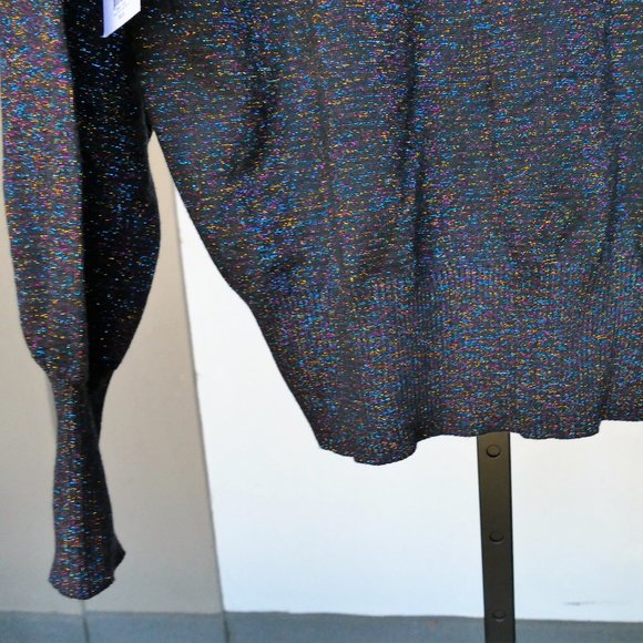 NWT Nine West Multi Sparkle Metallic Sweater - Picture 9 of 9